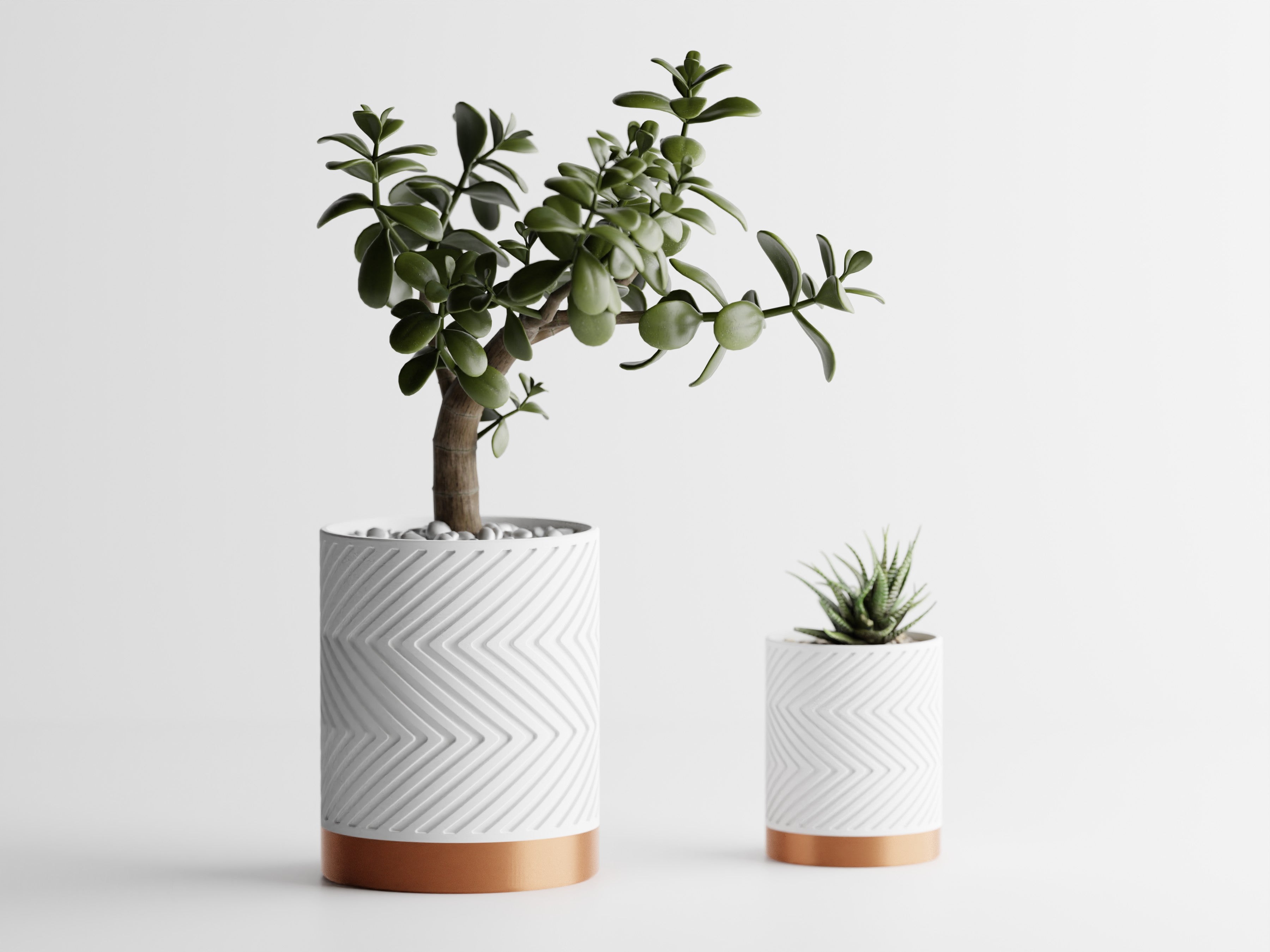 Zigzag Planter -  3D Printed Planter