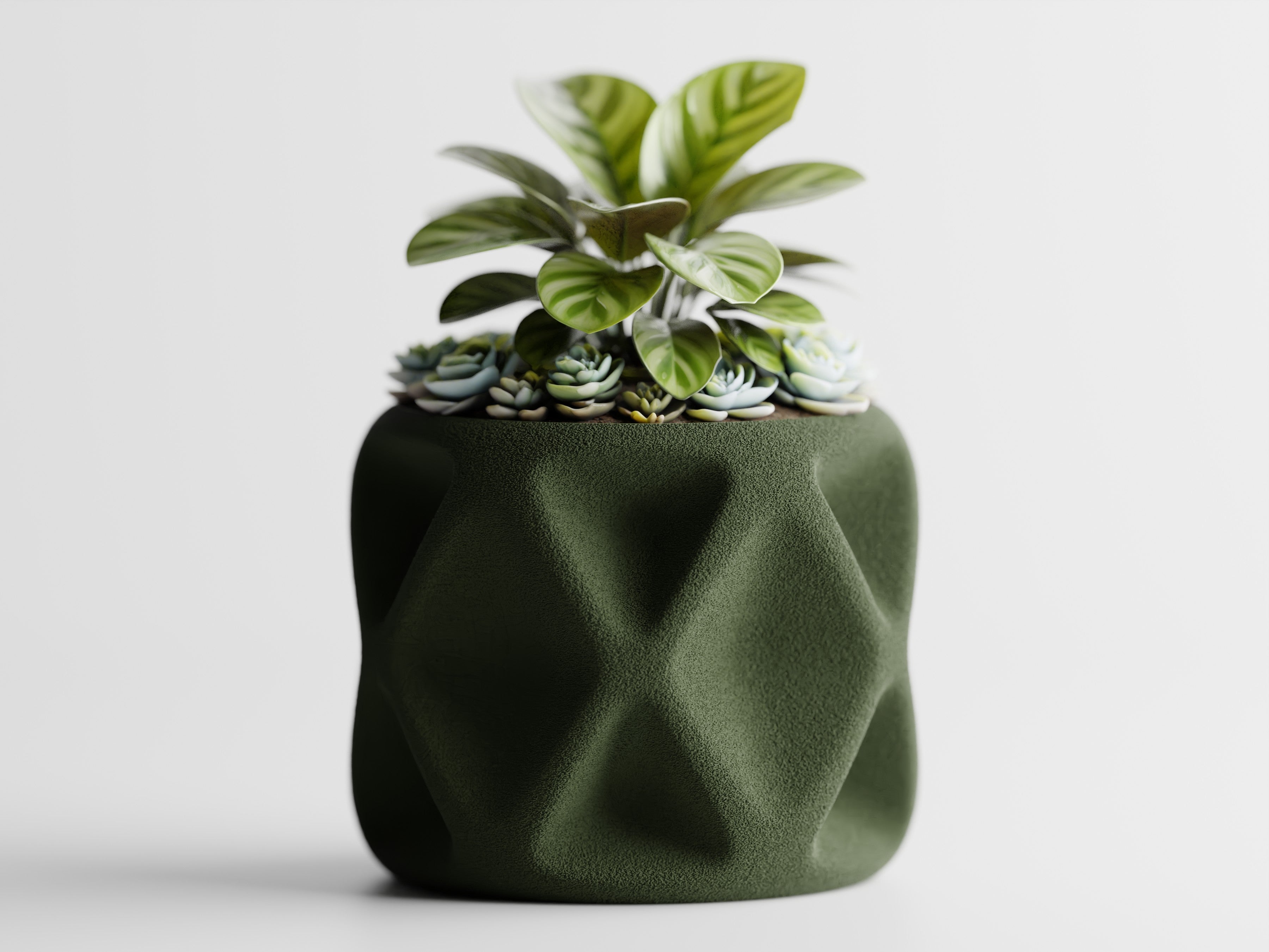 Diamond Planter -  3D Printed Planter