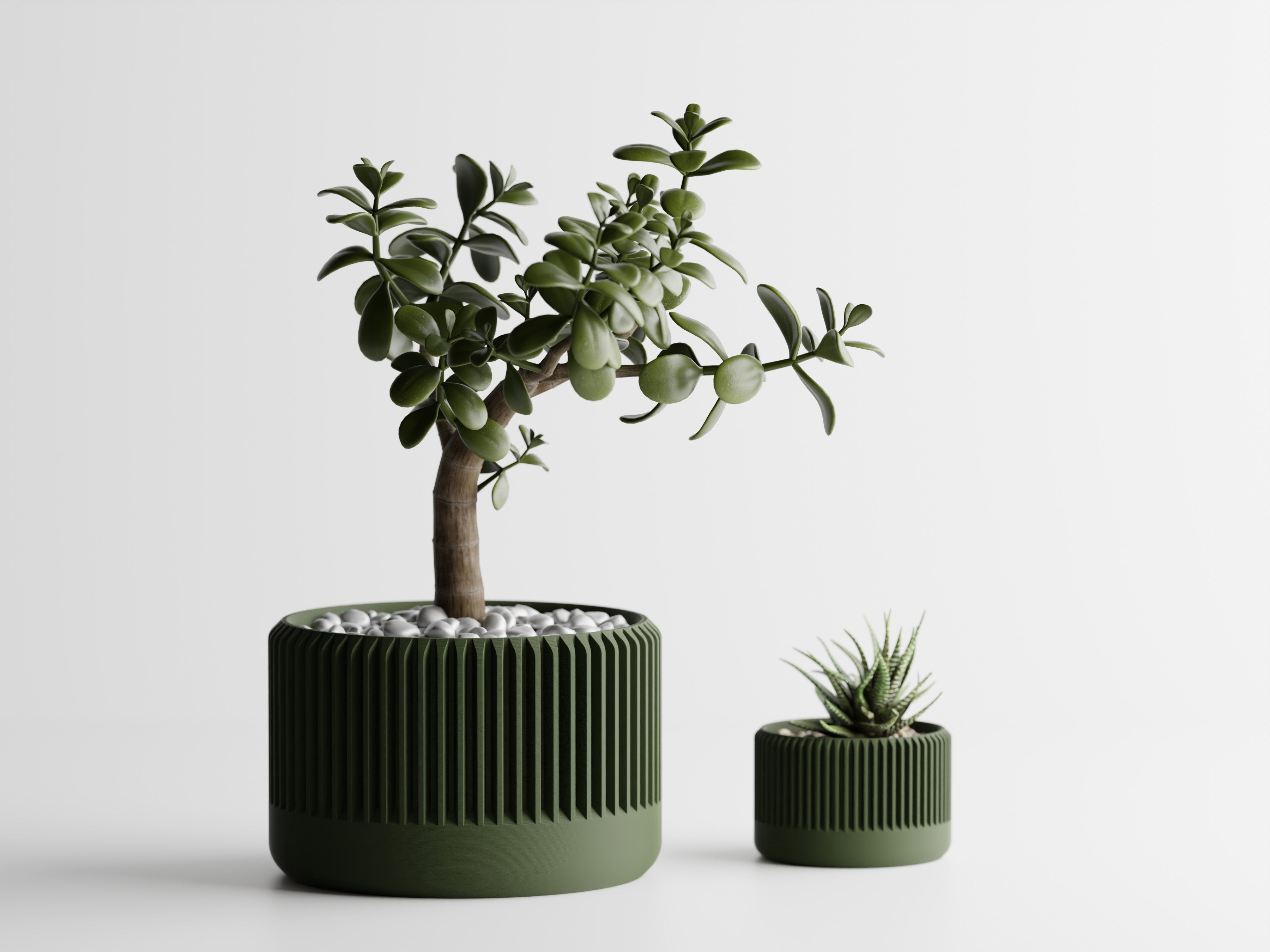 Ribbed Planter - 3D Printed Planter