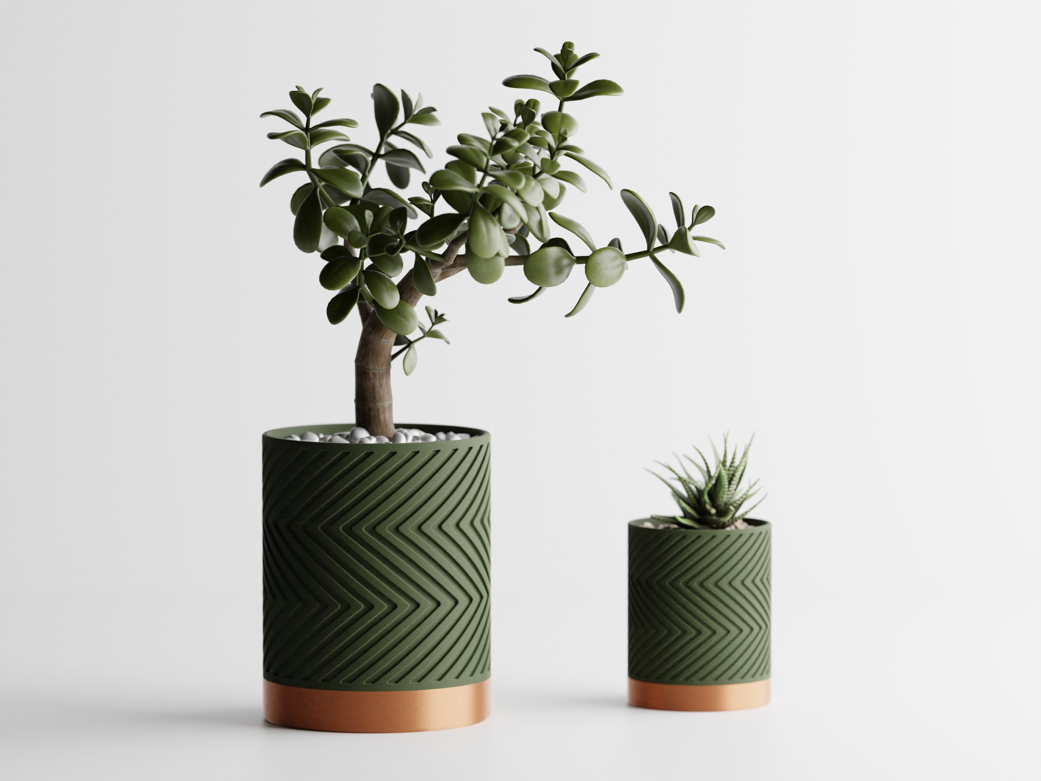 Zigzag Planter -  3D Printed Planter