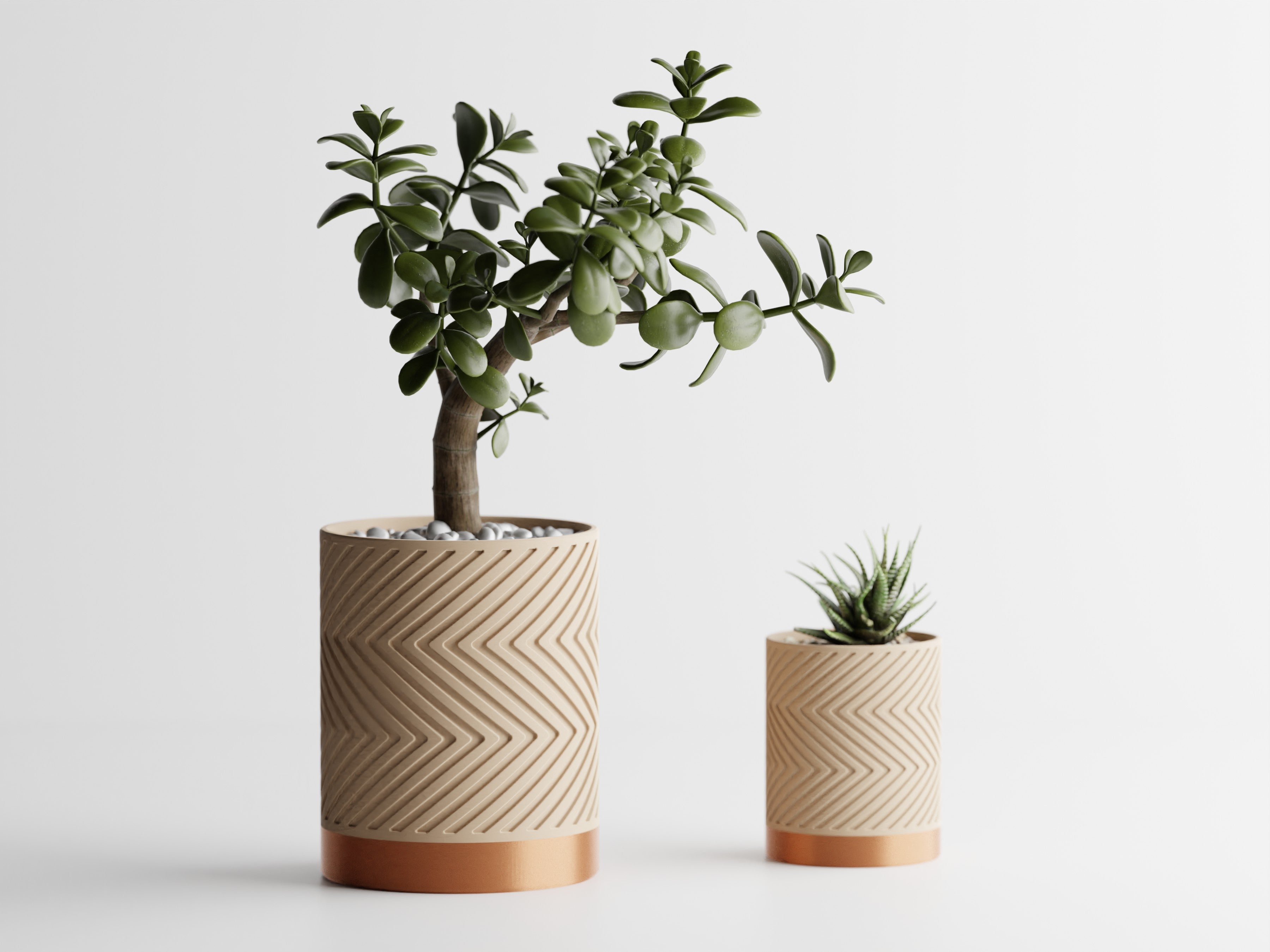 Zigzag Planter -  3D Printed Planter