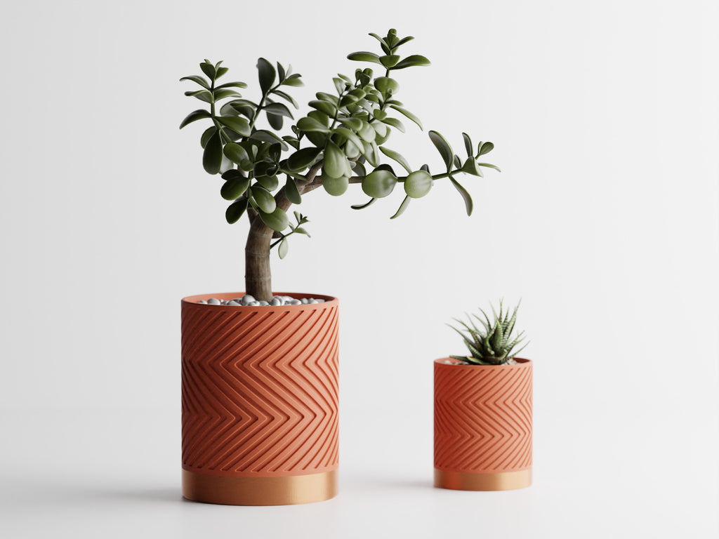 Zigzag Planter -  3D Printed Planter