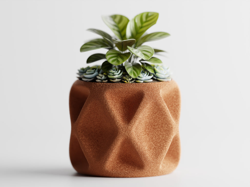 Diamond Planter -  3D Printed Planter
