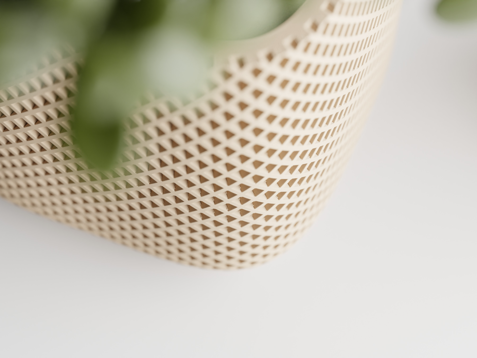 Grid Pattern Planter - 3D printed planter