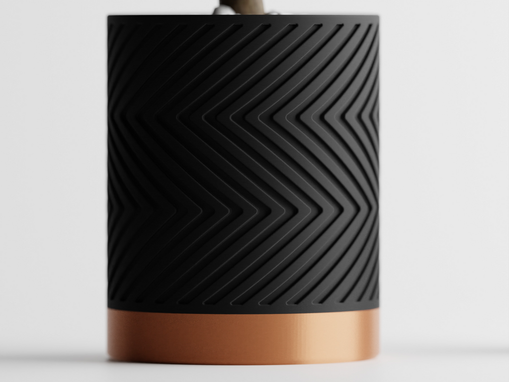 Zigzag Planter -  3D Printed Planter