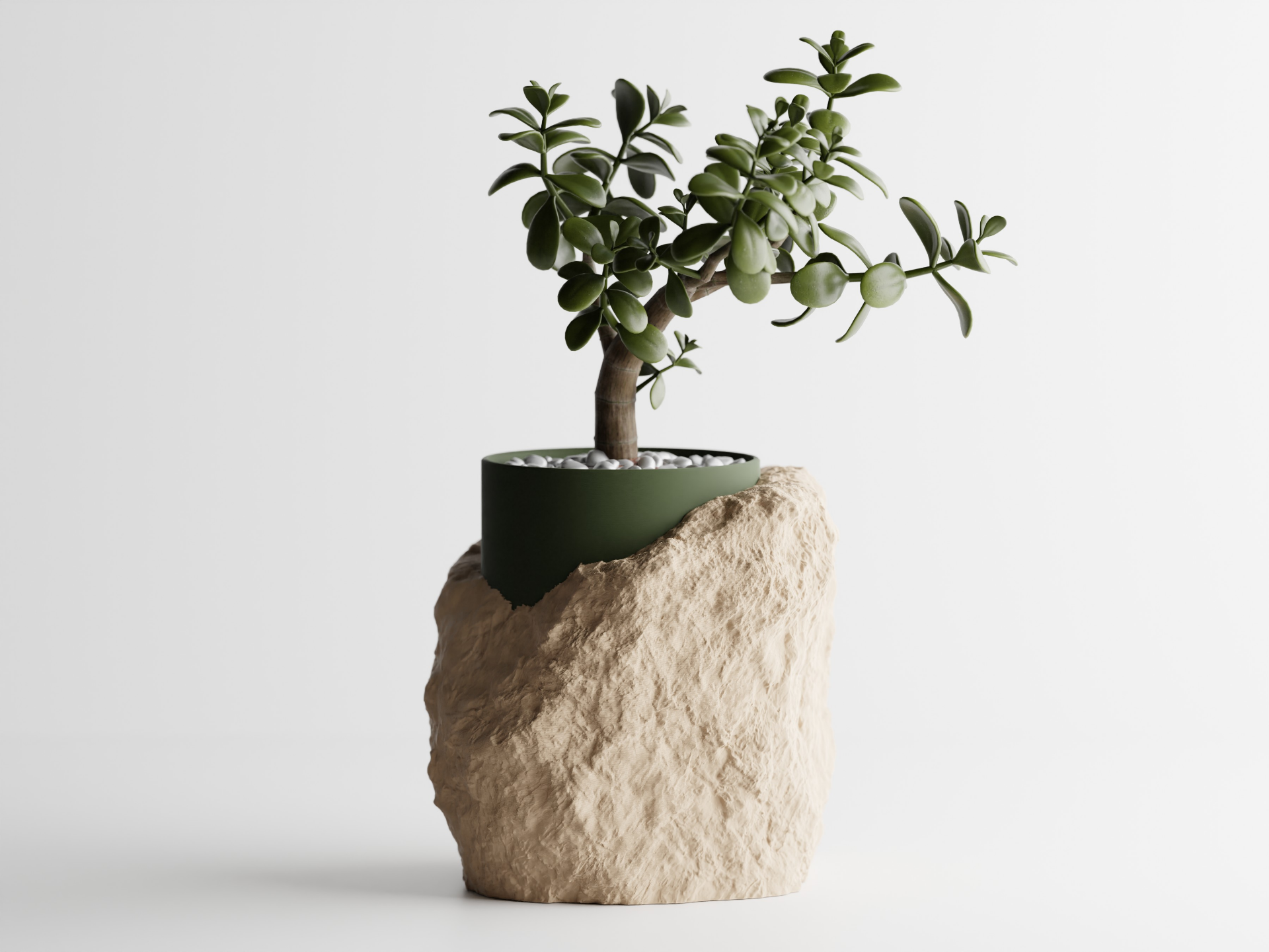 Stonehug Planter -  3D Printed Planter