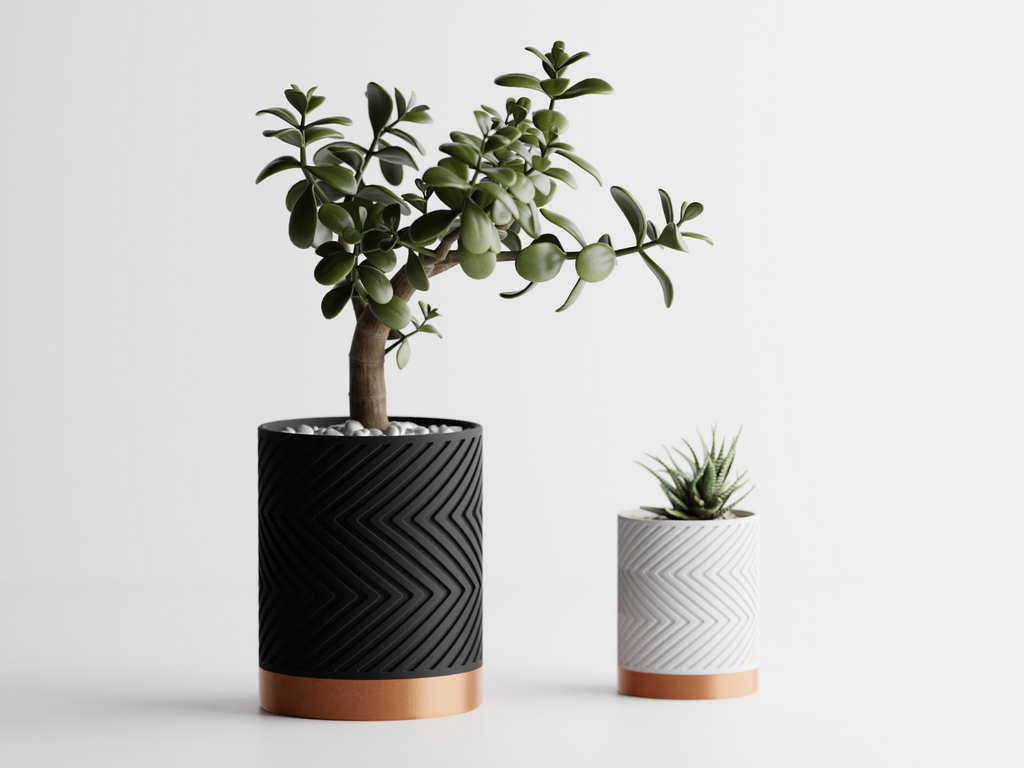 Zigzag Planter -  3D Printed Planter